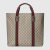 Gucci Unisex GG Tender Medium Tote Bag Beige Ebony GG Supreme Tender Canvas 763287