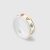 Gucci Unisex Icon Ring with Gemstones-White 527095J8F768521