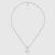 Gucci Unisex Interlocking G Necklace in Silver