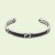 Gucci Women Bracelet with Interlocking G in Silver-Black