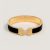 Hermes Women Clic H Bracelet in Enamel with Gold-plated Hardware-Black