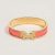 Hermes Women Clic H Bracelet in Enamel with Gold-plated Hardware-Pink