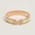 Hermes Women Clic H Bracelet in Enamel with Rose Gold-plated Hardware-Yellow