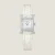 Hermes Women Heure H Watch Mini Model 21 mm-White W057250WW00
