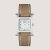 Hermes Women Heure H Watch Small Model Quartz Movement 25 mm in Steel-Brown