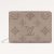 Louis Vuitton LV Unisex Cléa Wallet Galet Grey Mahina Perforated Calf Leather