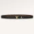 Louis Vuitton Unisex LV Pretty LV 20 MM Reversible Belt Black Leather Monogram Canvas Recto Side