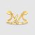 Manchette Louis Vuitton Volt One pour femme, or jaune et diamants
