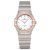 Omega Women Constellation Quartz 28 mm in Steel ‑ Sedna Gold-White