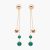 Piaget Women Possession Earrings in 18K Rose Gold-Green