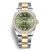 Rolex Men Datejust Classic Watches Oyster 36 mm in Oystersteel Yellow Gold and Diamonds-Green