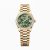 Rolex Men More Datejust Technical Details Oyster 31 mm in Yellow Gold-Green