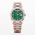 Rolex Men More Day-Date Technical Details Oyster 36 mm in Everose Gold-Green