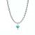 Tiffany Bead Necklace in Sterling Silver with Tiffany Blue® Enamel Finish