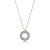 Tiffany Edge Circle Pendant in Platinum and Yellow Gold with Diamonds