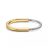 Tiffany Lock Bangle in Yellow and White Gold with Half Pavé Diamonds