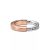 Tiffany Lock Ring in Rose and White Gold with Diamonds