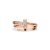 Tiffany T Diamond Square Wrap Ring in Rose Gold