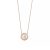 Tiffany T Diamond and Mother-of-pearl Circle Pendant in Rose Gold with Mother-of-pearl