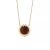 Tiffany T Diamond and Tiger’s Eye Circle Pendant in 18k Gold