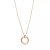 Pendentif rond Tiffany T T1 en or rose