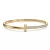 Tiffany T T1 Narrow Diamond Hinged Bangle in Yellow Gold