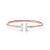 Tiffany T Wire Bracelet in Rose Gold with Mother-of-pearl