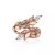 Tiffany Victoria Vine Bypass Ring in Rose Gold with Diamonds