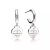 Tiffany Women Hoop Earrings in Sterling Silver with Diamonds Mini