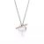 Tiffany Women Lovestruck Heart Tag Pendant in Silver and Rose Gold Medium