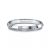 Tiffany X Closed Wide Hinged Bangle in White Gold with Diamonds