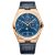 Vacheron Constantin Men Overseas Perpetual Calendar Ultra-thin 41.5 mm in Pink Gold-Blue