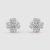 Van Cleef & Arpels Lady Cosmos Earrings Small Model in 18K White Gold