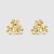 Van Cleef & Arpels Lady Frivole Earrings 3 Flowers Mini Model in 18K Yellow Gold