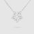 Van Cleef & Arpels Lady Lotus Openwork Pendant Mini Model in 18K White Gold