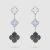 Van Cleef & Arpels Lady Magic Alhambra Earrings 3 Motifs in 18K White Gold