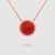 Van Cleef & Arpels Lady Perlée Couleurs Pendant in 18K Rose Gold-Red