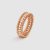 Van Cleef & Arpels Lady Perlée Diamonds Ring 1 Row in 18K Rose Gold