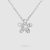 Van Cleef & Arpels Lady Socrate Pendant 1 Flower in 18K White Gold