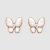 Van Cleef & Arpels Lady Two Butterfly Earrings-White