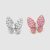 Van Cleef & Arpels Lady Two Butterfly Earrings in 18K White Gold