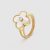 Van Cleef & Arpels Lady Vintage Alhambra Ring in 18K Yellow Gold-White