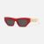 Versace Women 90s Vintage Logo Cat-Eye Sunglasses-Red
